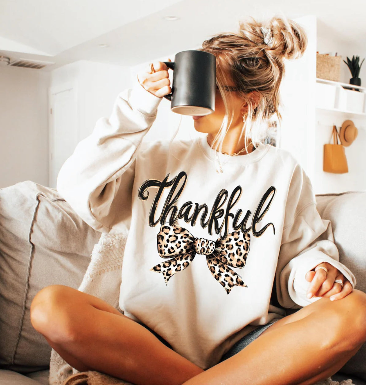 Thankful With A Leopard Bow