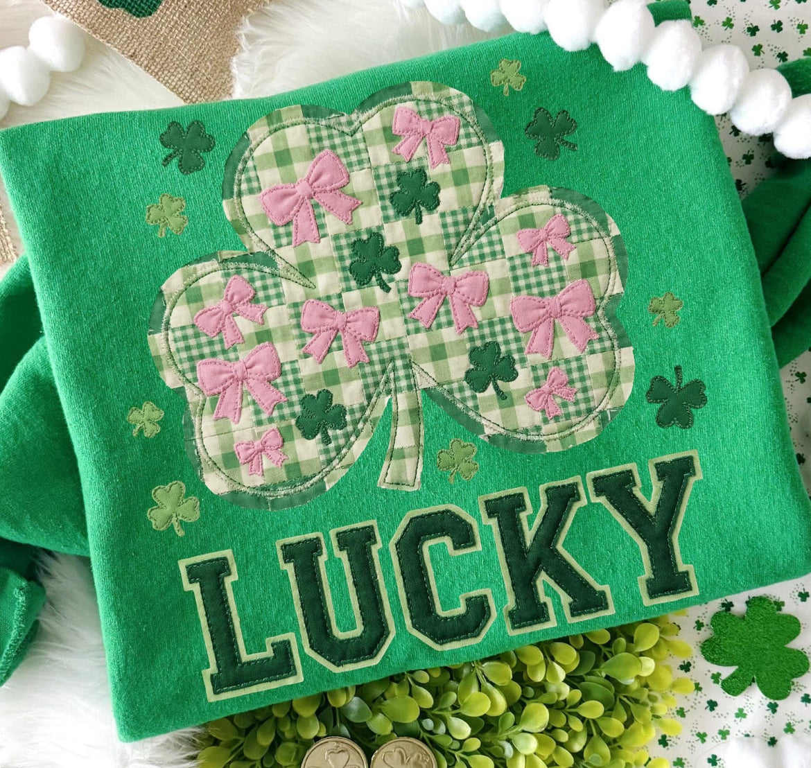 Lucky (faux patch work)