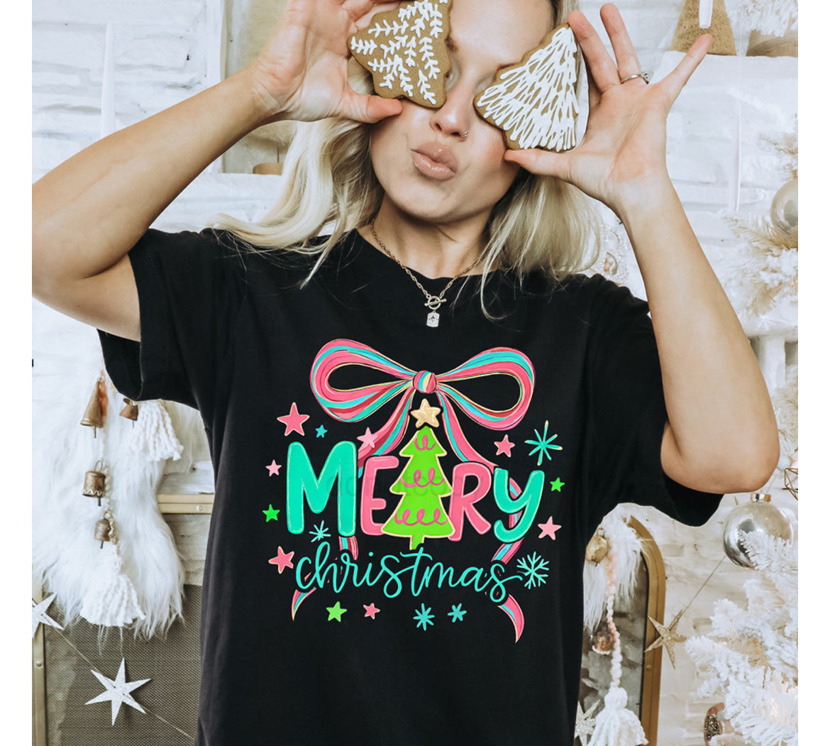 Merry Christmas With A Bow (youth and adult)