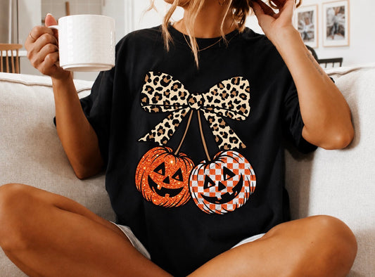 Twin Pumpkin on a Bow
