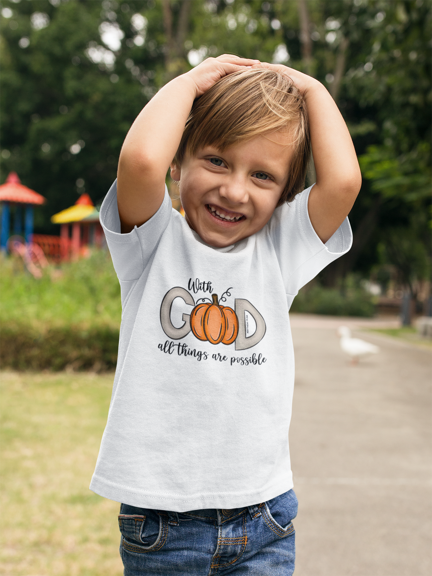 With God All Is Possible Pumpkin Tee