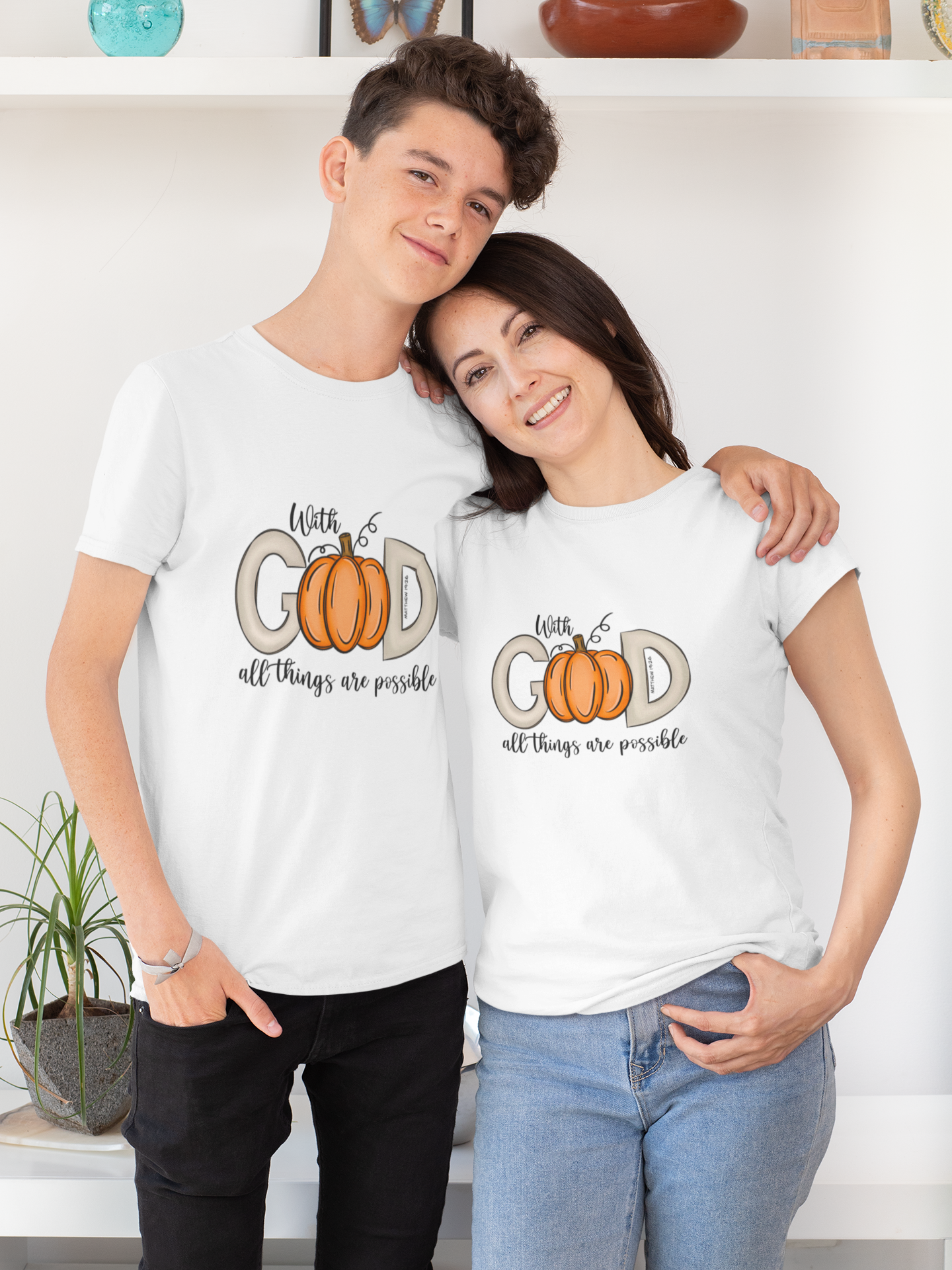 With God All Is Possible Pumpkin Tee