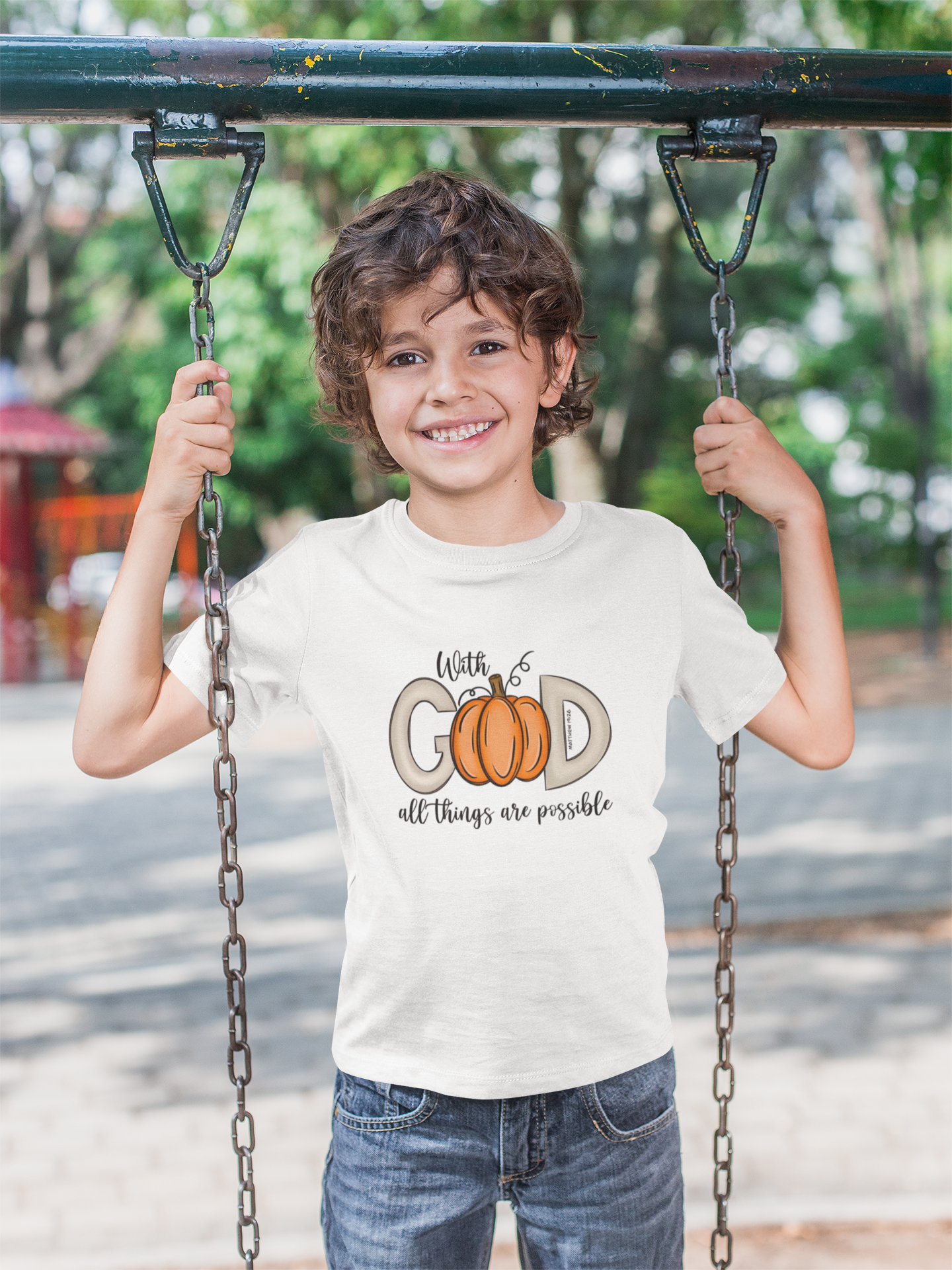 With God All Is Possible Pumpkin Tee